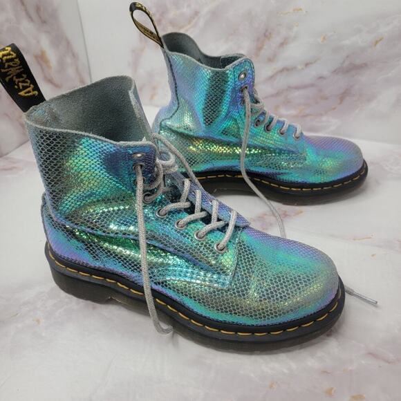 Dr. Martens 1460 Pascal Iridescent 8-Eye Boot Size 6 - Picture 12 of 16